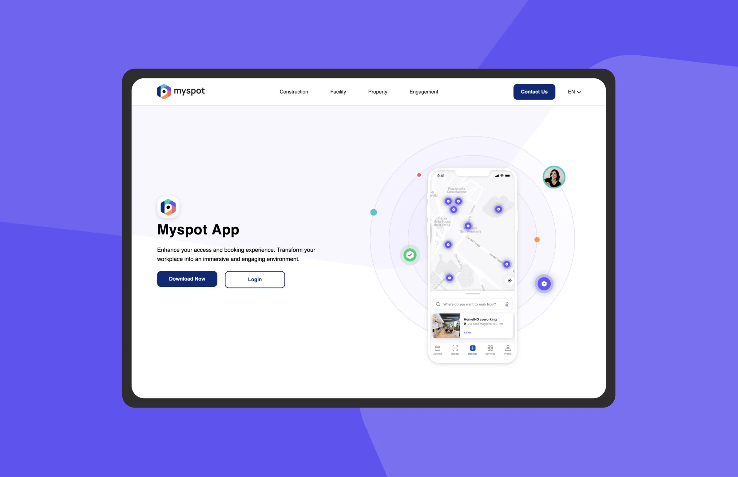 Myspot website hero