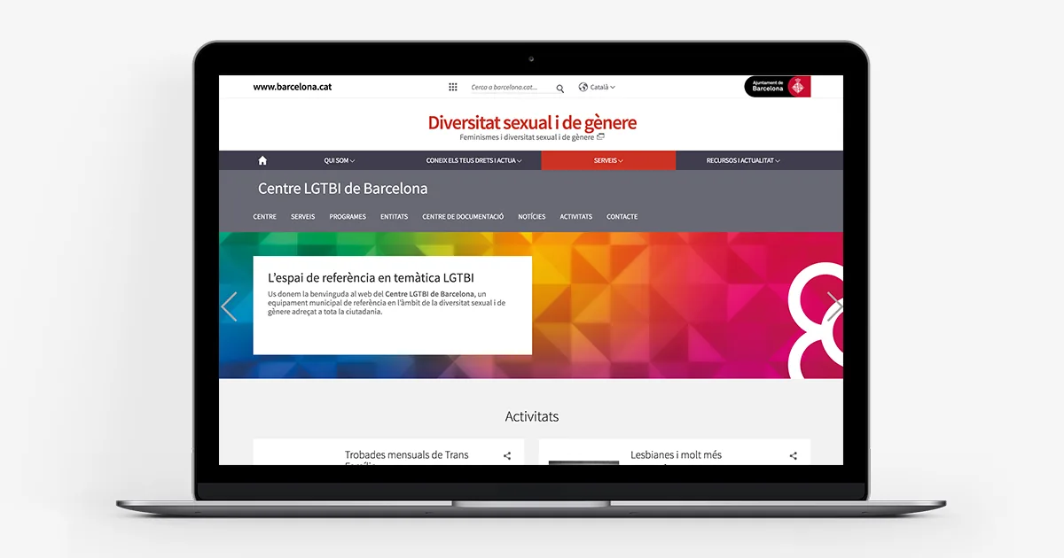 Centre LGTBI de Barcelona, website