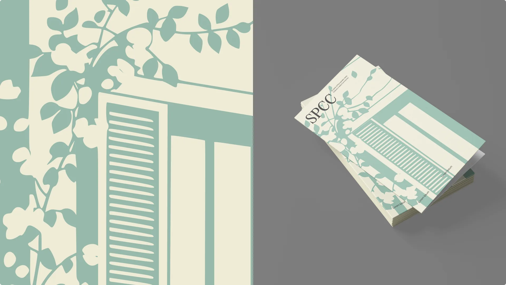 SPCC pattern detail and card stack
